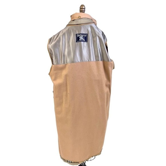 Mob Boss VTG Men's Burberry Trench Coat/ Plaid Wool Liner/ Collar Size 40 Short - Picture 9 of 13